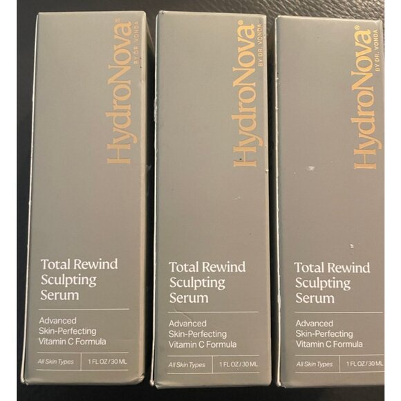 HydroNova Total Rewind Sculpting Serum 1 Fl Oz  Lot Of 3  Exp 07/2026  Sealed - Picture 1 of 5